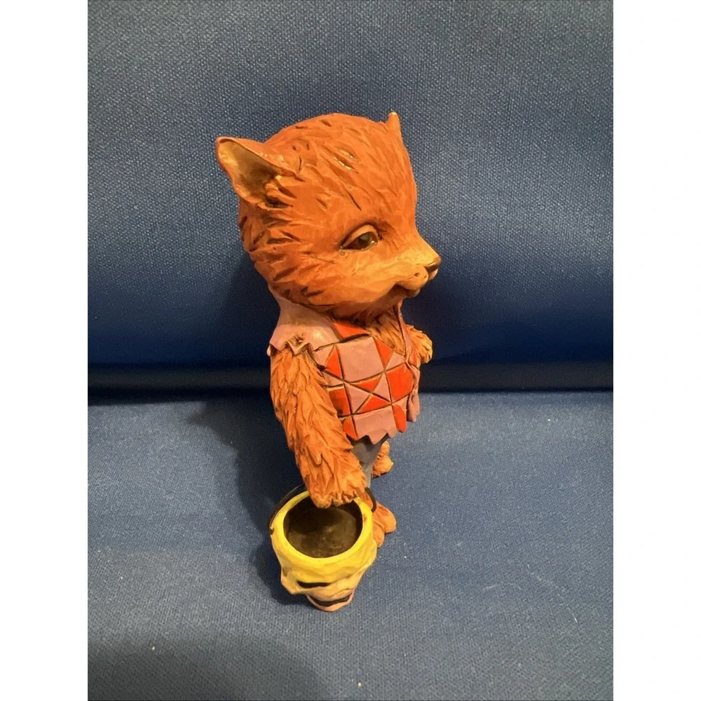 Set Of 2 Jim Shore Mini Halloween Trick Or Treat Werewolf & Skeleton Figurines